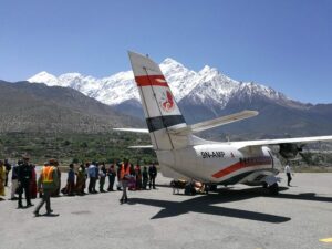 Flughafen Jomsom Nepal