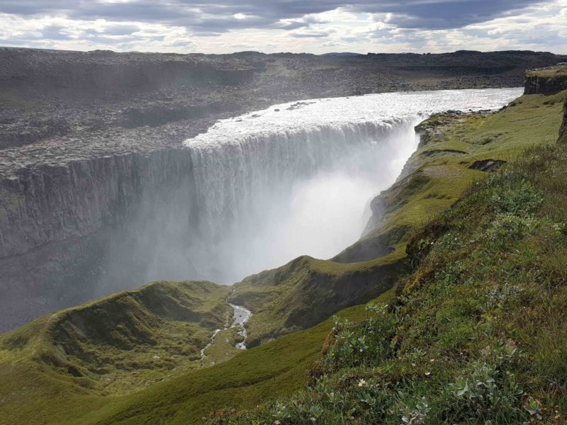 dettifoss andere seite Dettifoss Wasserfall Island