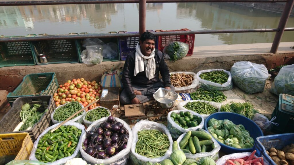 Gemüse auf dem Markt in Nordindien